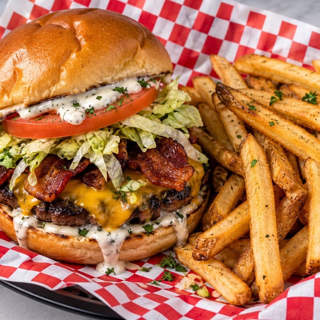 Bacon Ranch Burger.