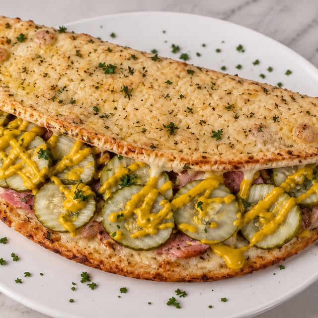 Folded Cubano Sandwich.